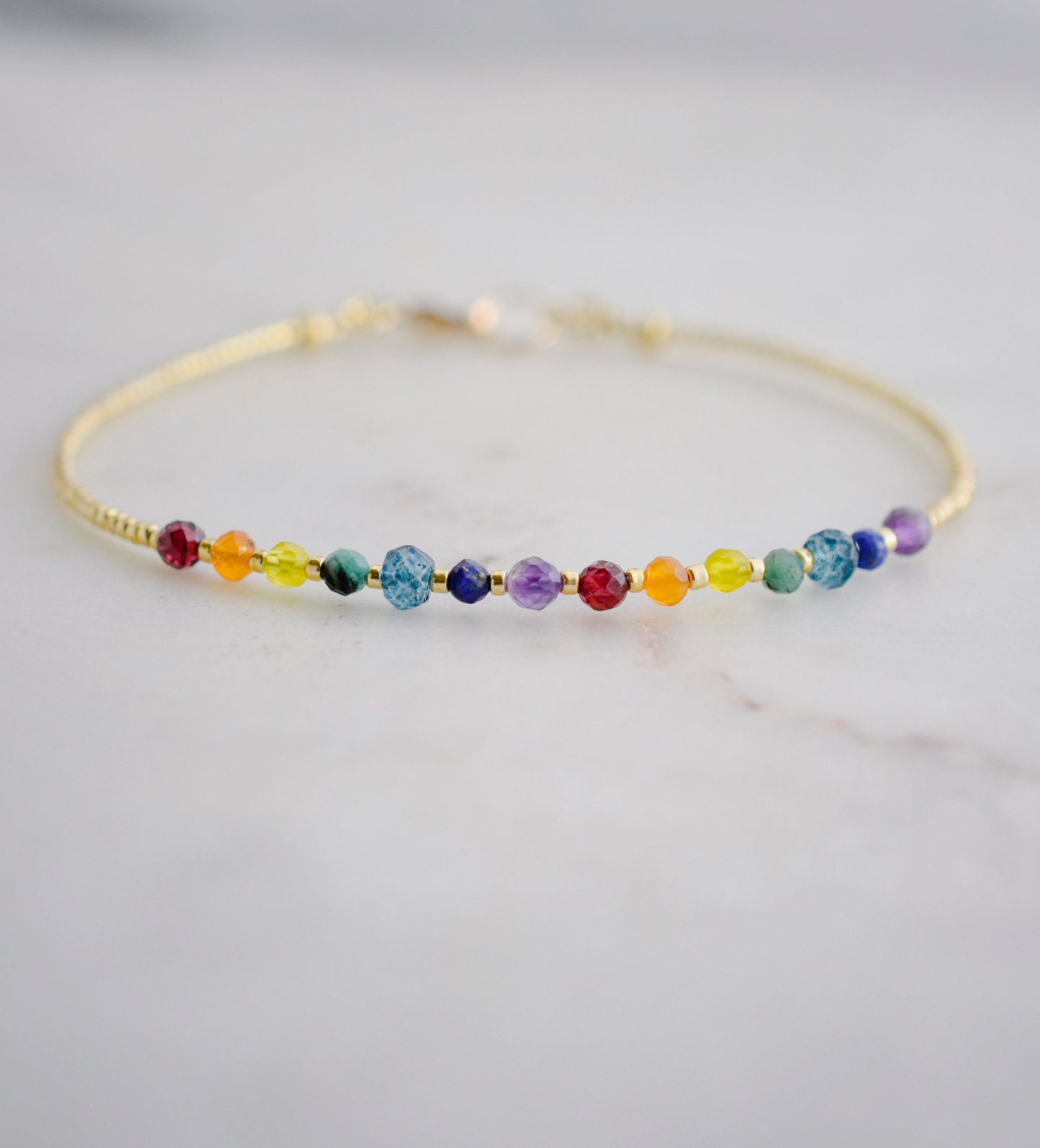Rainbow Chakra Gemstone Bracelet