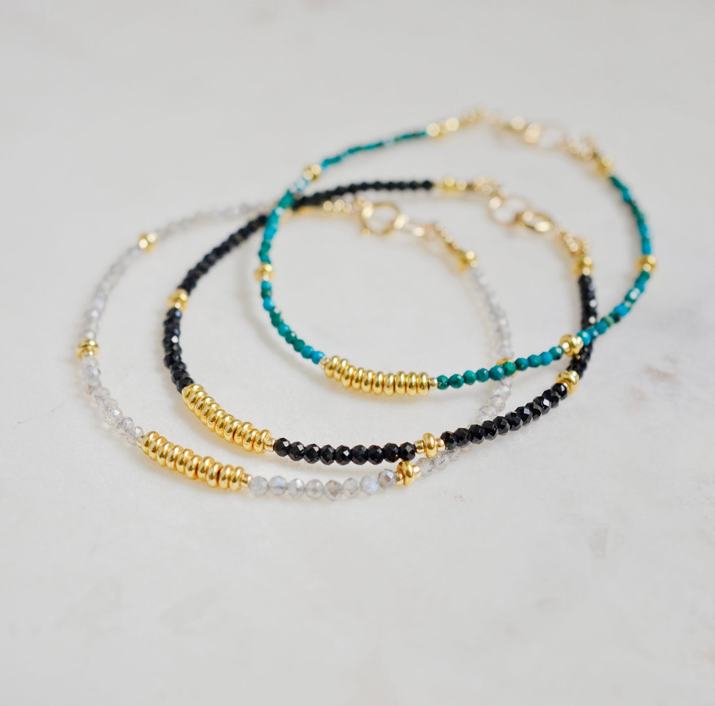 Onyx Beaded Kassia Bracelet