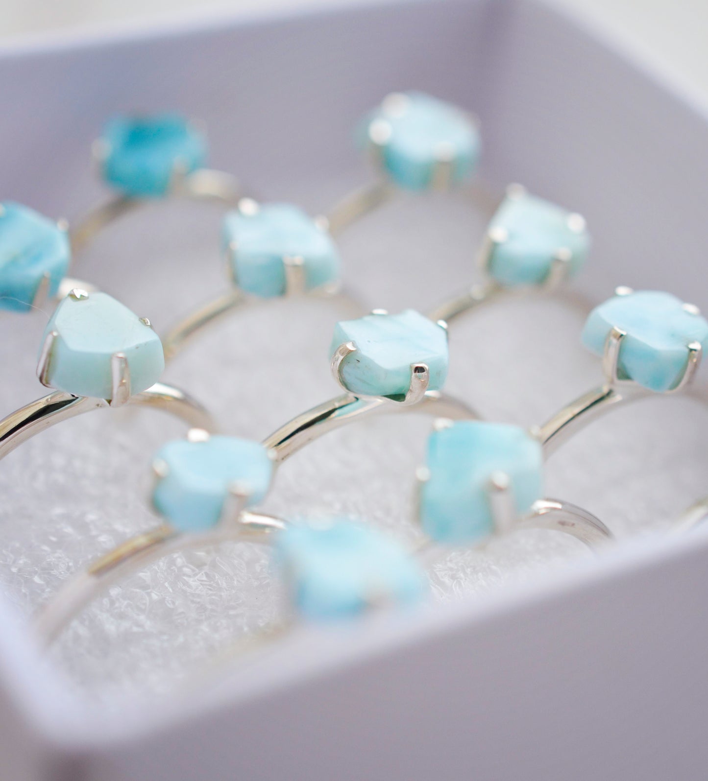 Larimar Ring in Sterling Silver