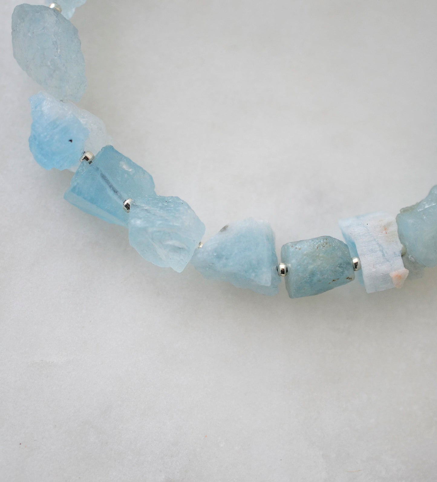 Rough Natural Aquamarine Bracelet