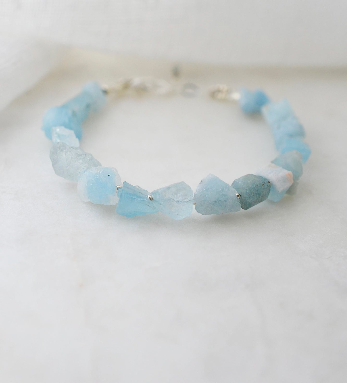 Rough Natural Aquamarine Bracelet