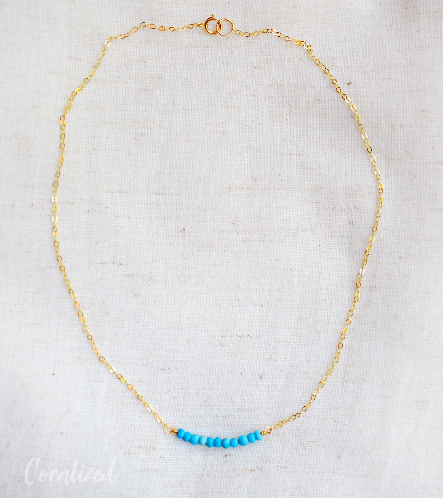 Turquoise Bar Necklace