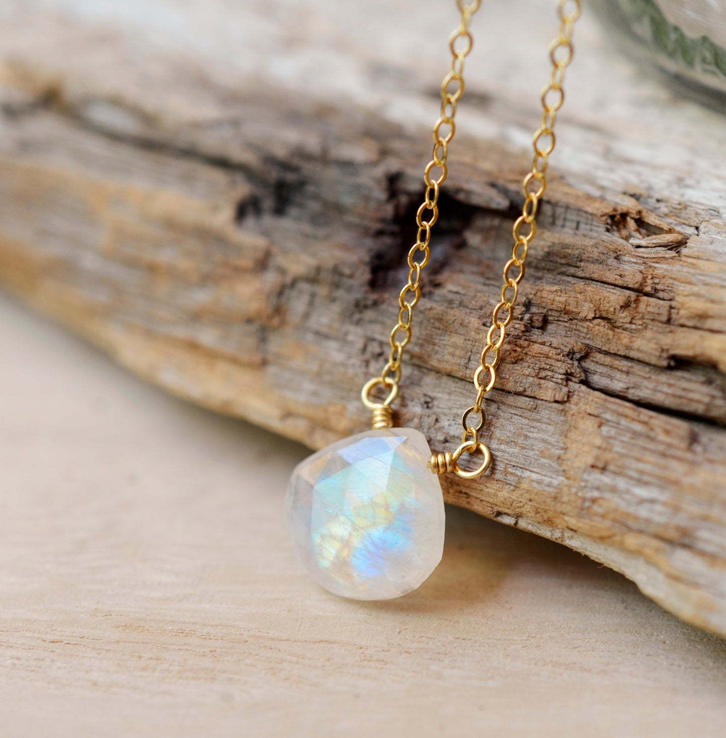 Rainbow Moonstone Necklace