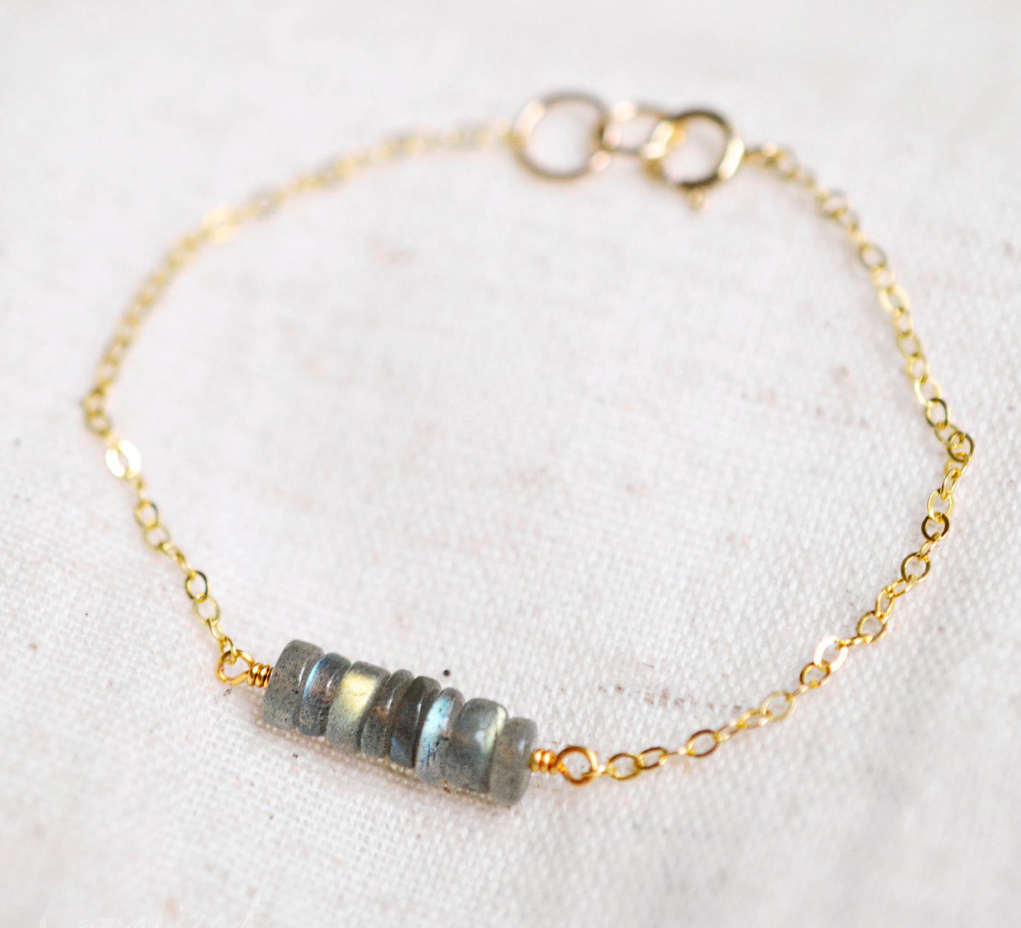 Labradorite Heishi Bracelet