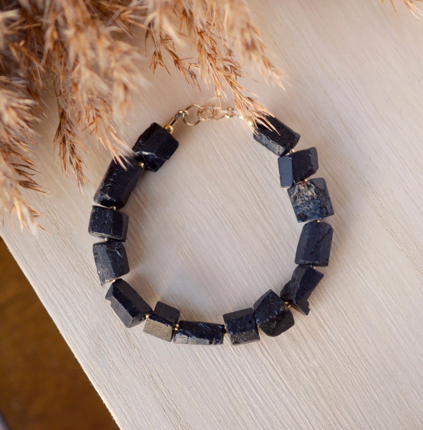 Raw Black Tourmaline Bracelet