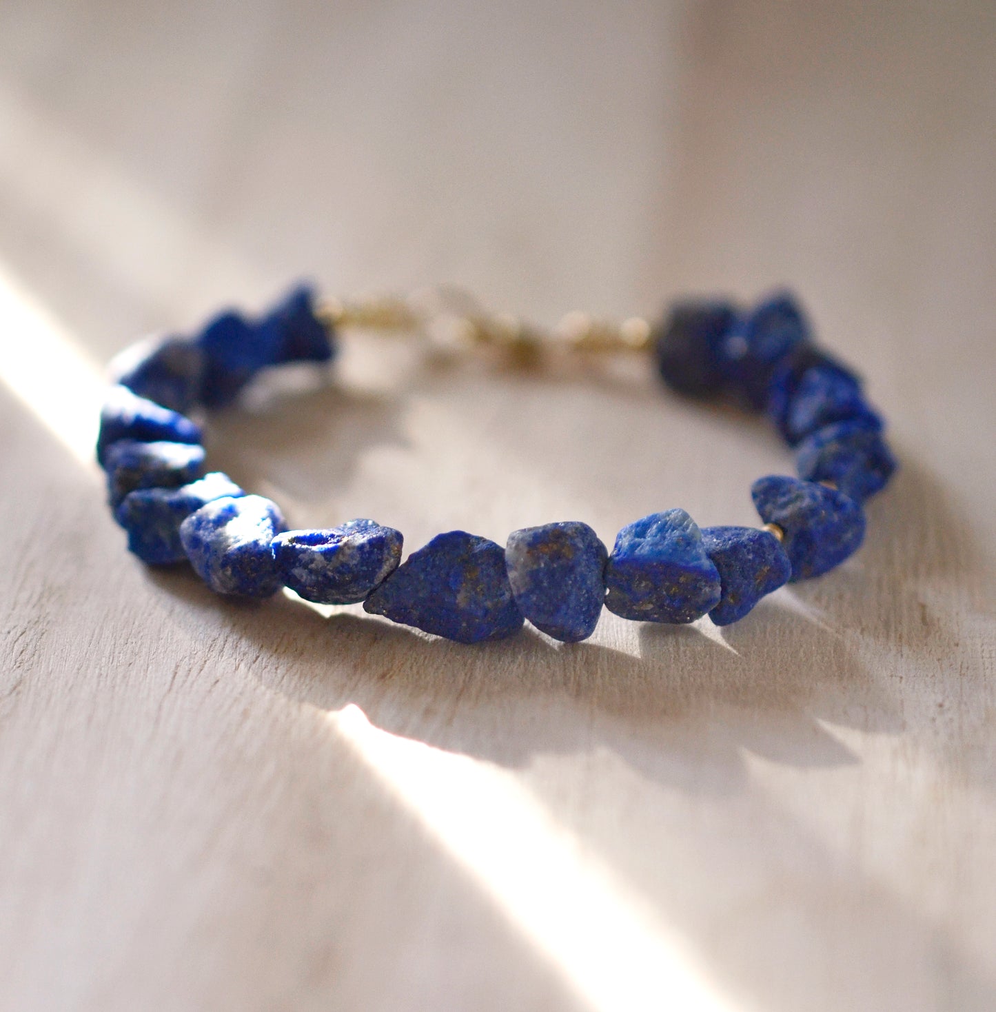 Raw Rough Natural Lapis Lazuli Bracelet