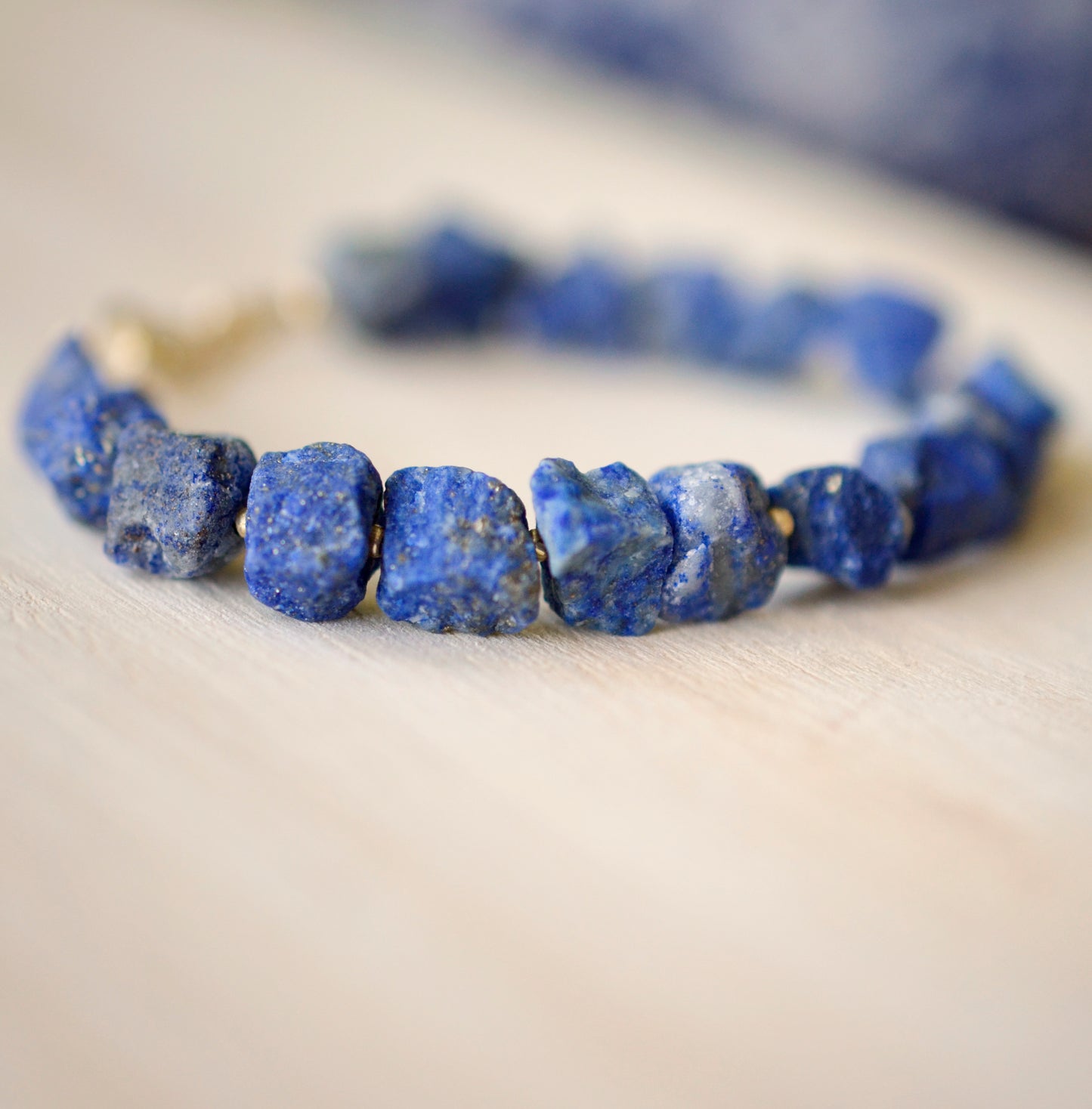 Raw Rough Natural Lapis Lazuli Bracelet