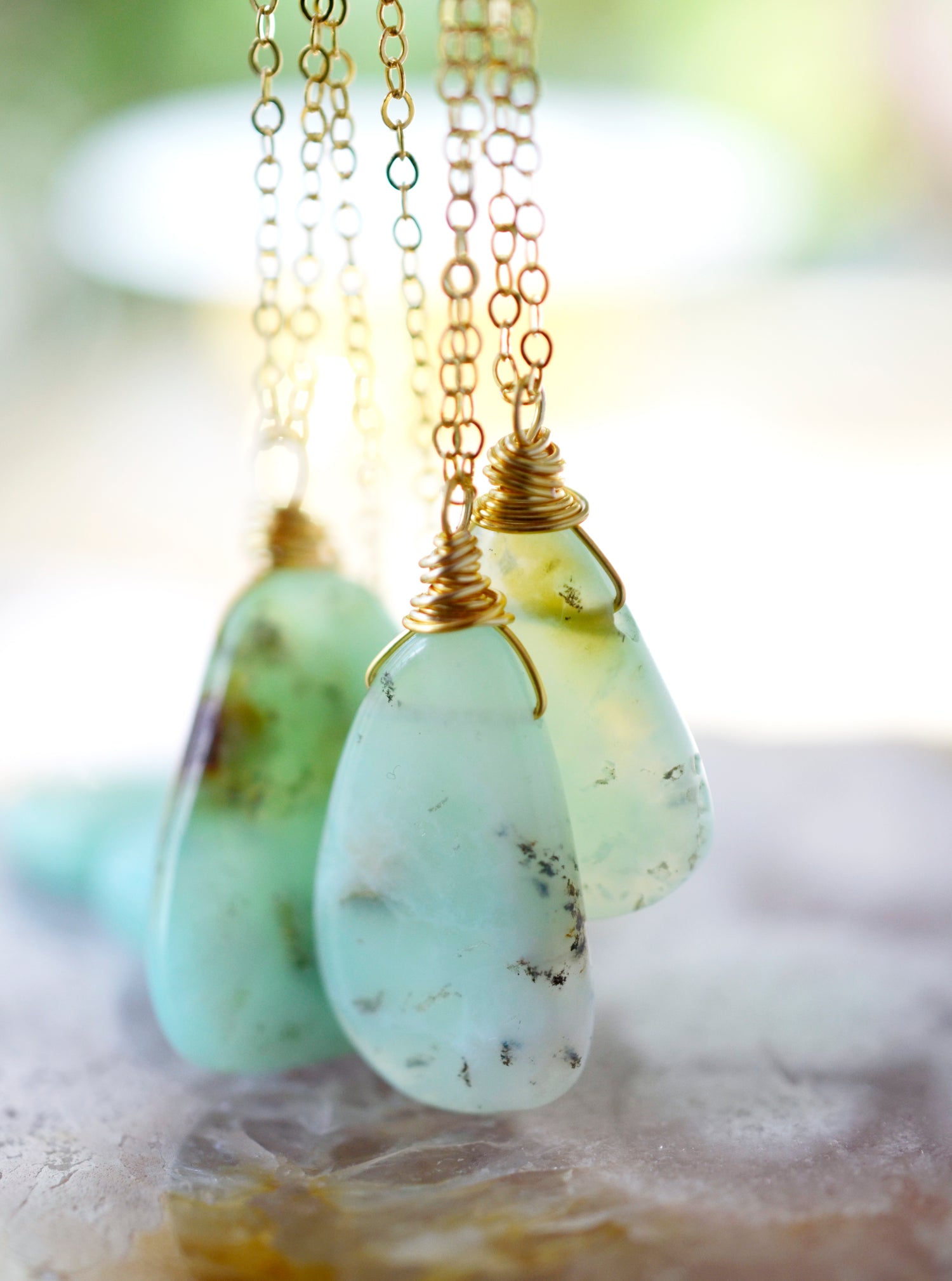 Chrysoprase Jewelry Collection