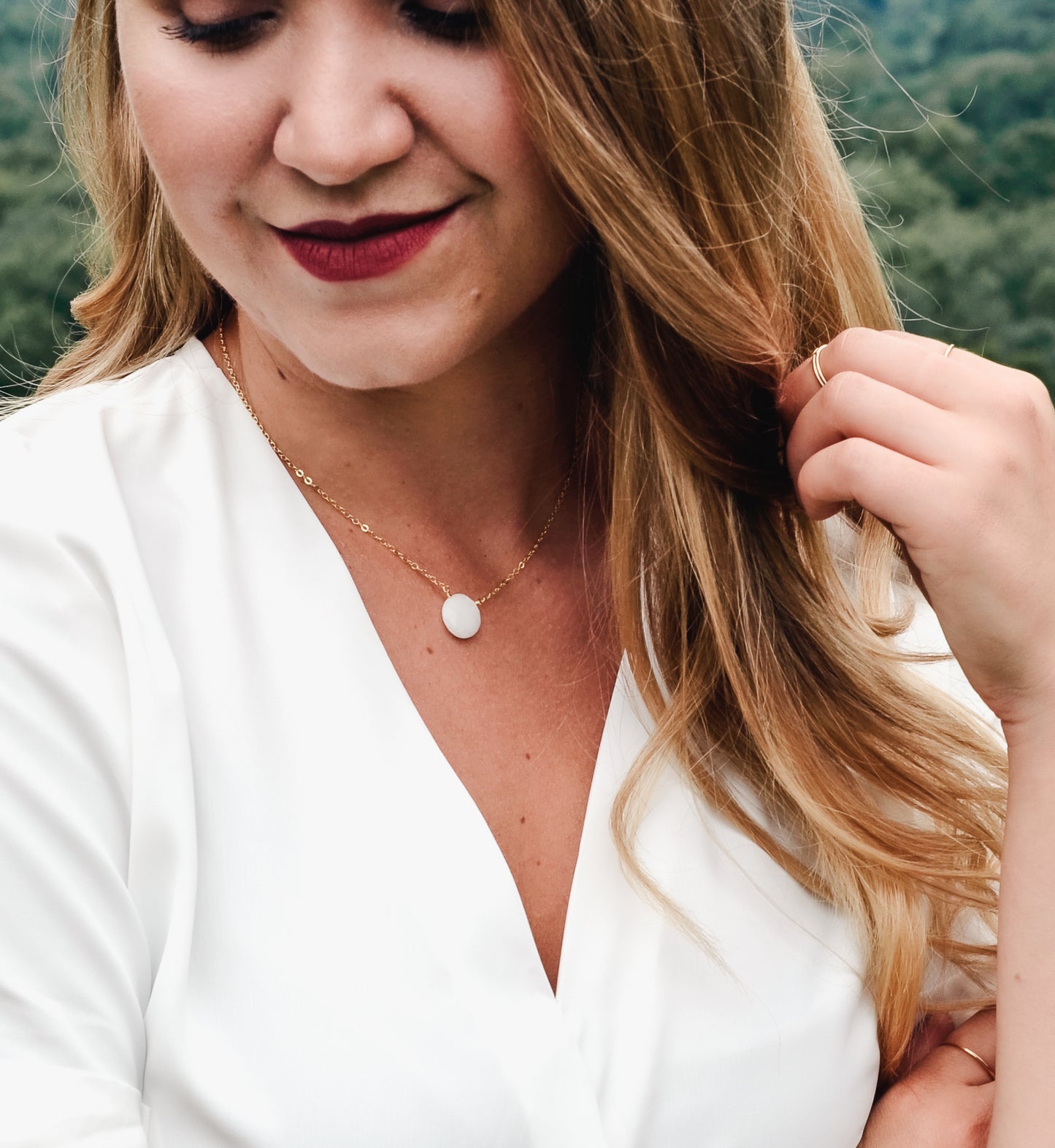 White Quartz Necklace