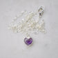 Amethyst Heart Pendant in 14k Gold Filled or Sterling Silver