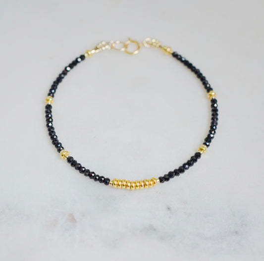 Onyx Beaded Kassia Bracelet