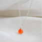 Natural Carnelian Droplet Necklace