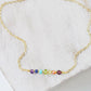 Rainbow Crystal Chakra Necklace, Sterling Silver or 14k Gold Filled