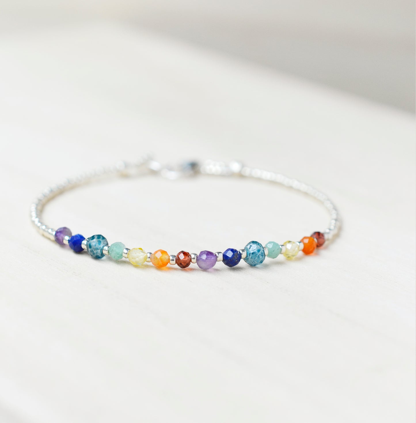 Rainbow Chakra Gemstone Bracelet