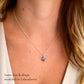 Modeled image of the same necklace, but in Labradorite. The perfect star pendant for star lovers.