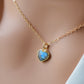 Labradorite Heart Necklace in 14k Gold Filled