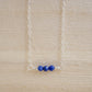 Three genuine Lapis Lazuli stones set onto a sterling silver chain. Handmade Jewelry by GEMNIA.
