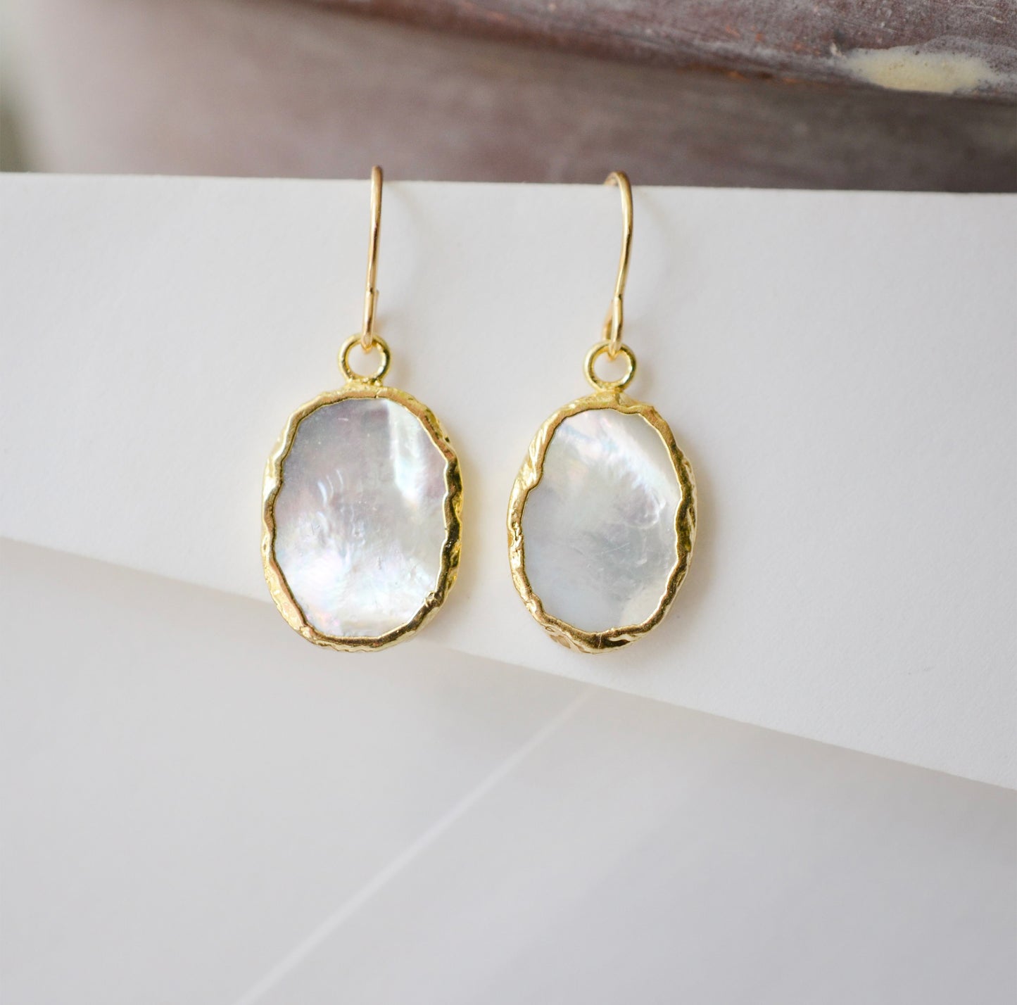 Mother Of Pearl Shimmer Earrings