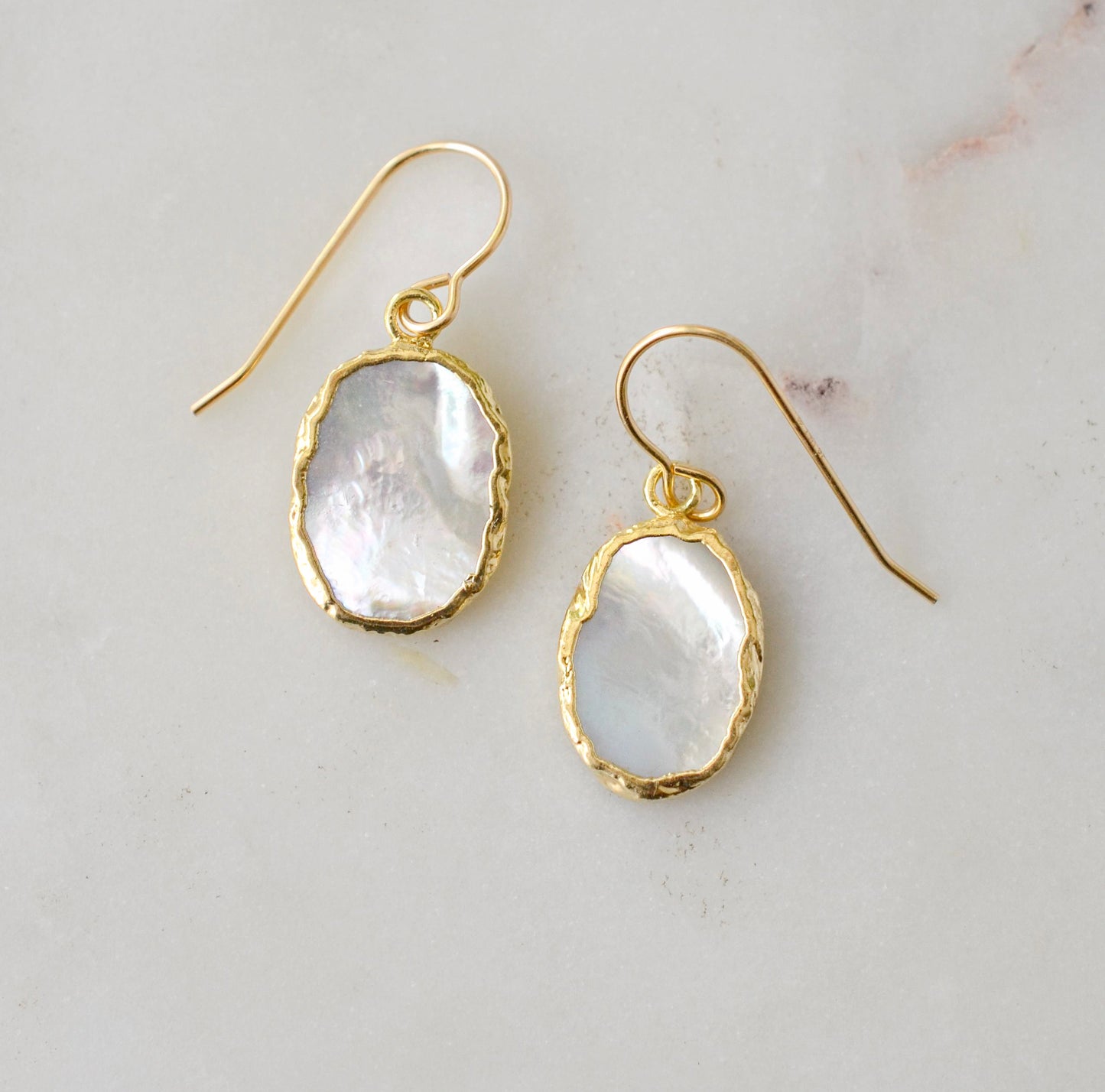 Mother Of Pearl Shimmer Earrings