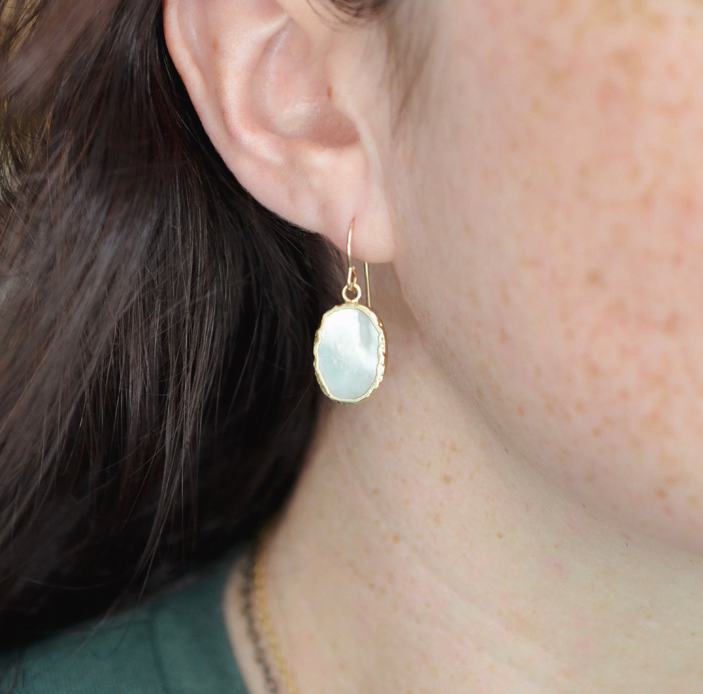 Mother Of Pearl Shimmer Earrings