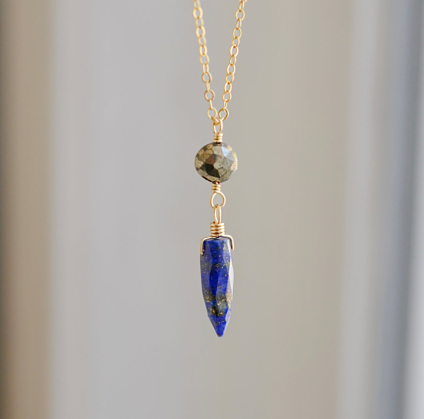 Lapis Lazuli & Pyrite Necklace