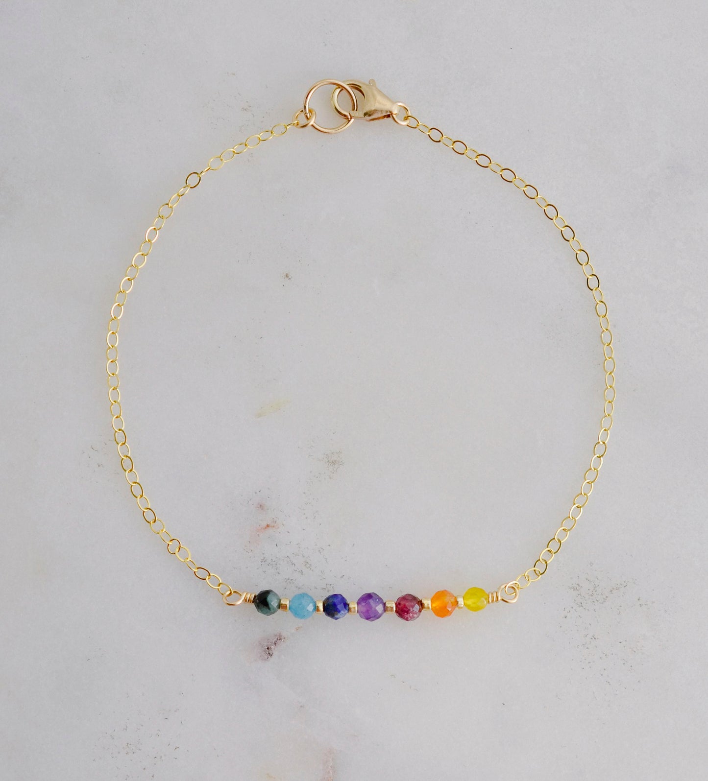 Rainbow Chakra Gemstone Bracelet