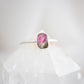 Raw Watermelon Tourmaline Ring in Sterling Silver