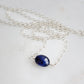 Deep Blue Sapphire Necklace