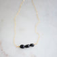 Triple Black Tourmaline Necklace