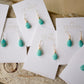 Dainty Arizona Turquoise Teardrop Earrings