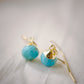 Delicate Turquoise Dangle Earrings, 14k Gold Filled