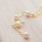 Long White Freshwater Pearl Y Necklace, Gold Filled or Sterling Silver