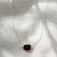 Garnet Slice Necklace