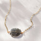 black sunstone necklace, sunstone pendant, jewelry, black gemstone, crystal, raw rough, gold, sterling silver