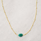 Natural Chrysocolla Necklace, Chrysocolla Pendant, Sterling Silver or 14k Gold Filled