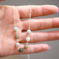 Natural Multi-Color Burma Jade Necklace, Silver or Gold Filled
