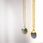 Labradorite Oval Pendant, Sterling Silver or 14k Gold Filled Chain
